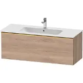 Duravit D-Neo Waschtischunterbau wandhängend, 1210x440x462mm, 1 Auszug, mit Griff Gold poliert, DE4264034550000, Farbe: Eiche Marmoriert Dekor