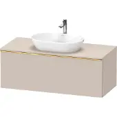 Duravit D-Neo, Konsolenwaschtischunterbau wandhängend, 1200x459x550mm, 1x Auszug, mit Griff Gold poliert, DE4949034910000