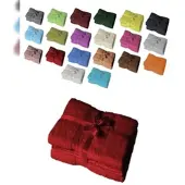 EXKLUSIV HEIMTEXTIL Saunatuch 2er Set 80 x 200 cm Rot
