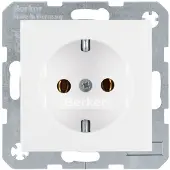 Berker 41431909, Typ F, Weiß, 250 V, 16 A, 50/60 Hz