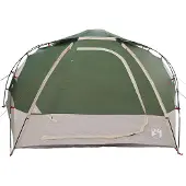 vidaXL Kuppelzelt mit abnehmbarem Regenfly Grün 12-Personen