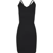 Urban Classics Ladies Rib Jersey Neckholder Dress black M