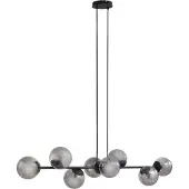 LINDBY Glas Hängelampe Isamer , dimmbar, schwarz, für Wohn- / Esszimmer, Metall, Modern, Pendelleuchte