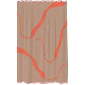 Mette Ditmer - NOVA ARTE shower curtain - Latte / Orange