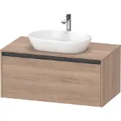 Duravit Ketho.2 Konsolenwaschtischunterbau, 1000x459x550mm, 1 Auszug, K24886055550000, Farbe: Eiche Marmoriert Dekor