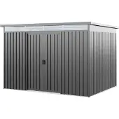 PRIMEYARD 260 x 200 cm Gerätehaus, Perlgrau - (GFPV01012)