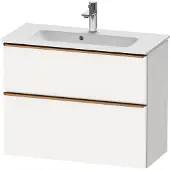 Duravit D-Neo Waschtischunterbau wandhängend, Compact, 810x625x372mm, 1 Auszug, 1 Schubkasten, mit Griff Bronze gebürstet, DE4369004180000