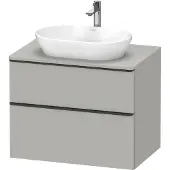 Duravit Waschtischunterschrank D-Neo 80x55cm, sw/gr m, 2 SBK, 1 A, 1 Pl