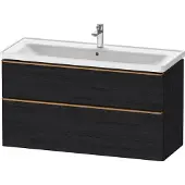 Duravit Waschtischunterschrank D-Neo 118,4x45,2x62,5cm, 2 A, wd, b geb/Ei sw