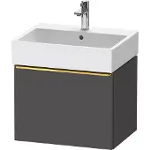 Duravit D-Neo Waschtischunterbau wandhängend, 584x440x442mm, 1 Auszug, mit Griff Gold poliert, DE4271034490000