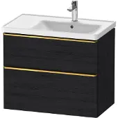 Duravit Waschtischunterschrank D-Neo 78,4x45,2cm, 1 Kast, B R, g pol/Eiche sw