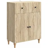 vidaXL Sideboard Sonoma-Eiche 66 x 34,5 x 90 cm Holzwerkstoff
