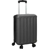 vidaXL Koffer mit Schloss Dunkelgrau 34 x 23 x 55,5 cm ABS Kunststoff