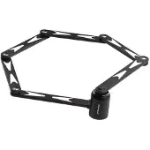 Gerda FOLD 820W Faltschloss für Fahrrad, schwarz