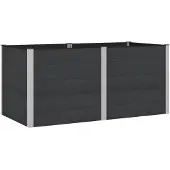Syfax Hochbeet Schwarz 200 x 100 x 91 cm