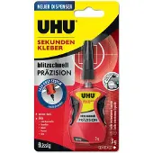 UHU Sekundenkleber blitzschnell PRÄZISION flüssig 3g farblos Flasche