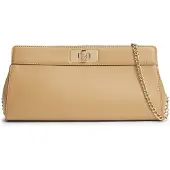 Tommy Hilfiger Handtasche Th Modern Clutch AW0AW18727 Hellbraun