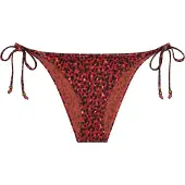 Triumph Swimwear Bikini-Hose "Midnight Swim Tai", Damen, Gr. 36, N-Gr, rot (braun combination), Microfaser, Obermaterial: 82% Polyamid, 18% Elasthan, Badehosen Bikini-Hose, weich und glänzend