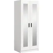 Xonox Garderobenschrank Kleiderschrank Visby | mit Spiegel | weiß
