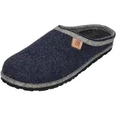 Rohde Herren Pantoffel Filz Hausschuh Wechselfußbett Weite G H.Meran 6910, Größe:45 EU, Farbe:Blau
