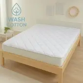 BETTWARENSHOP Matratzen Unterbett WASH-COTTON kochfest 90x190 cm