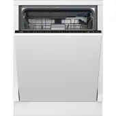 Beko b300 BDIN38561P, Voll integriert, Standardgröße (60 cm), Schwarz, Touchsteuerung, LED, 2 Korb/Körbe