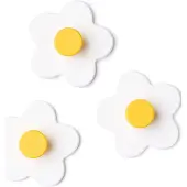 Kids Concept Haken Blume 3er-Pack, Weiß
