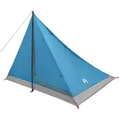 vidaXL Trekkingzelt 4 Personen Blau 185T Polyester mit PolyurethanBeschichtung