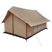 vidaXL Hütten-Zelt Braun 340 x 246 x 210 cm Polybaumwolle