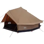 vidaXL Familienzelt Braun 10 Personen Polybaumwolle