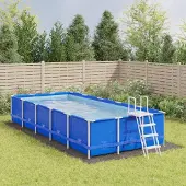 vidaXL Pool-Bodentuch Hellgrau 820x420 cm Polyester Geotextil , Poolzubehör Design 2024