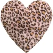 Magma Heimtex Magma Dekokissen Panthera Herz rose 43x43 cm - pink;braun