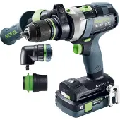 Festool QUADRIVE TPC 18/4 5,2/4,0 I-Set, Handbohrmaschine, Ohne Schlüssel, 1,3 cm, 3600 RPM, 7 cm, 1,3 cm
