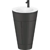Duravit Waschtischunterschrank c-bonded Set Starck 1 56x86,4x60,5cm, st, Gr. sw, graph s-matt