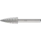 PFERD TOOLS HSS Frässtift Spitzbogenform K Ø 12x30mm Schaft-Ø 6 mm Z 3 universal mittel fein Spanbrecher