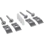 BLANCO Montageset Keramikbecken 4er Set Halteelemente für Arbeitsplatten (ab 25mm) | Für Unterbau unter die Arbeitsplatte | Speziell für SUBLINE