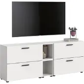 Xonox Wohnkombination The One 5 | 6-teilig | weiß ohne Beleuchtung
