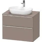 Duravit D-Neo, Konsolenwaschtischunterbau wandhängend, 800x664x550mm, 1x Auszug,1x Schubkasten, mit Griff Chrom, DE4967010430000