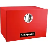 Usorteret KF-Wandbox-N – Signalrote Wandbox für Rettungsleiter Typ N
