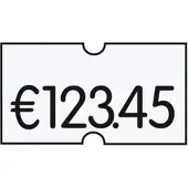 Meto Preisetiketten 18 Rollen à 1500 Etiketten weiß 22,0 x 12,0 mm weiß