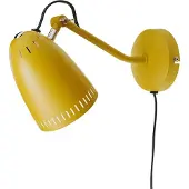 Superliving Wandlampe Metall "Dynamo" matt senfgelb