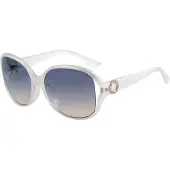 GUESS Weiße eingespritzte Sonnenbrille