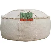 Lorena Canals - Tic-Tac-Toe Pouf, 50 x 50 cm, natur