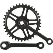 Vinty Crank Set 36T. Spieellos 130 mm 1 8 Schwarz