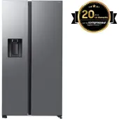 Samsung RS70F Side-by-Side mit Metal Cooling und Festwasseranschluss, , Freistehend, Amerikanische Tür, Edelstahl, 2 Tür(en), Innen, R600a