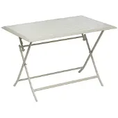 Hespéride Quadratischer klappbarer gartentisch "azua" lehm 4-sitzer aus epoxybehandeltem aluminium -