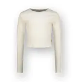 Vingino T-shirt Basic crop rib top Mädchen Weiß 128