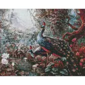 Ideyka Diamantmosaik - Märchenhafte Pfaue 40x50cm