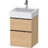 Duravit Waschtischunterschrank D-Neo 48,4x44,2cm, sw/Ei N, 1 Schubk., 1 Ausz.