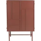 Housecraft living Davis Kast aus Metall in Braun/Rot